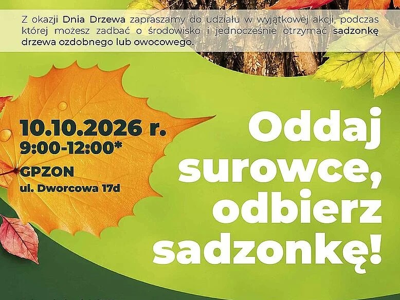 Jesienna akcja z okazji Dnia Drzewa